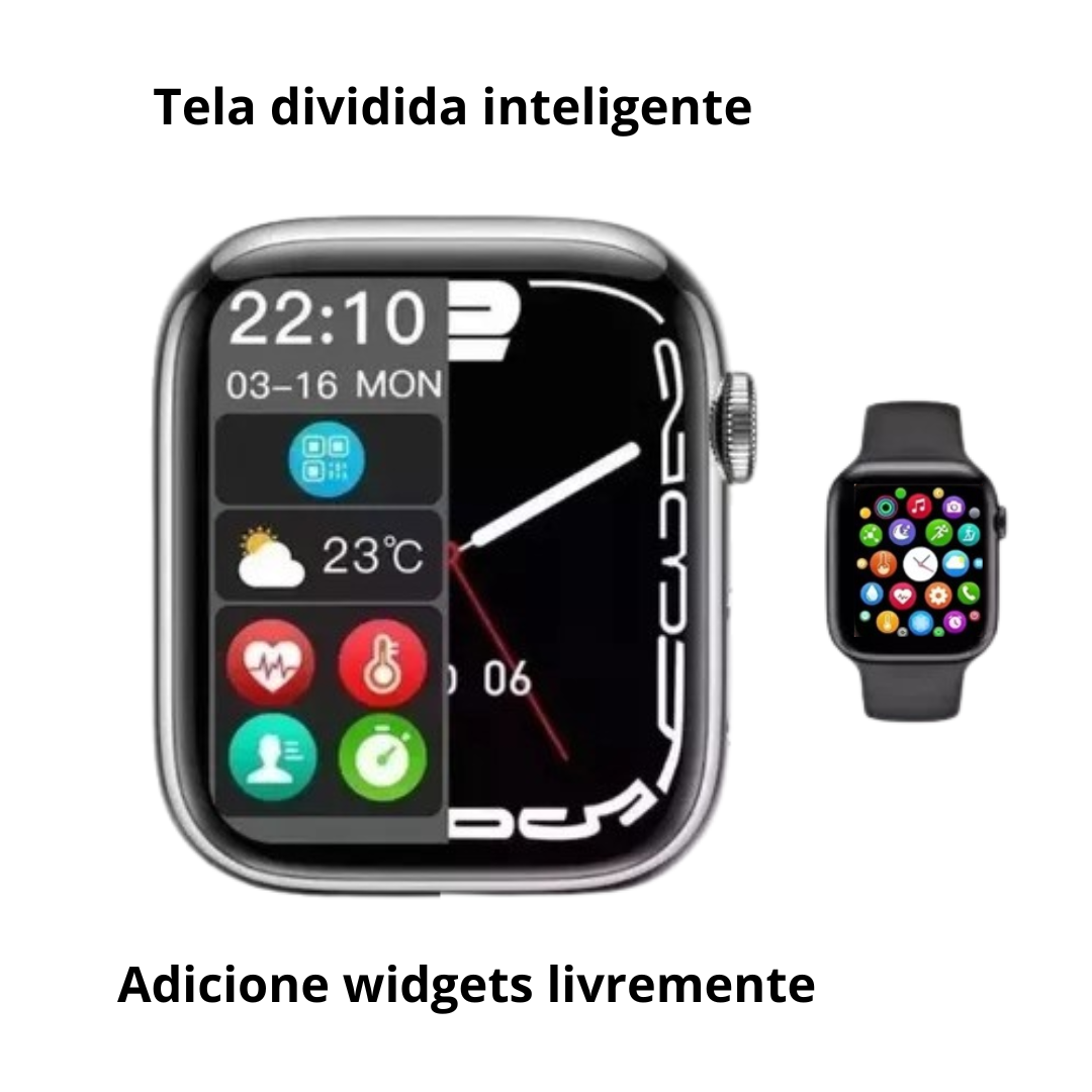 Relógio Smartwatch S28 - MultiFunções Esportes- (Normal) Preto