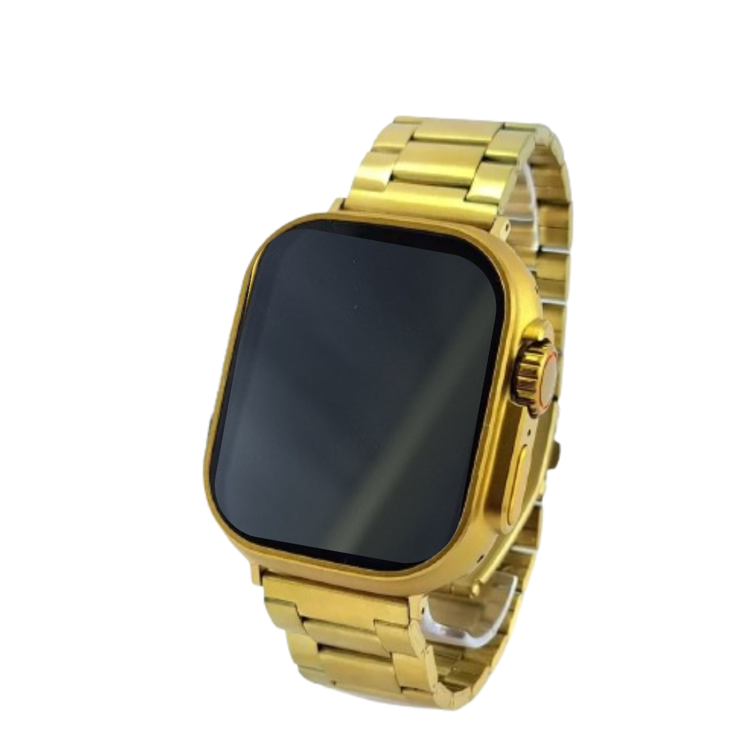 Relógio Smartwatch Gold Bw15 Ultra Max 2 Pulseira Masculino(Normal)-Dourado/Preto