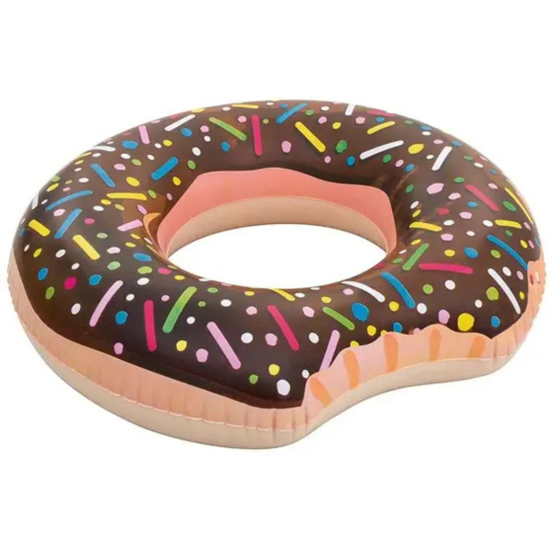 Boia Inflável Donut  Rosa ou Marrom MOR 90Kg-Rosa ou Marrom