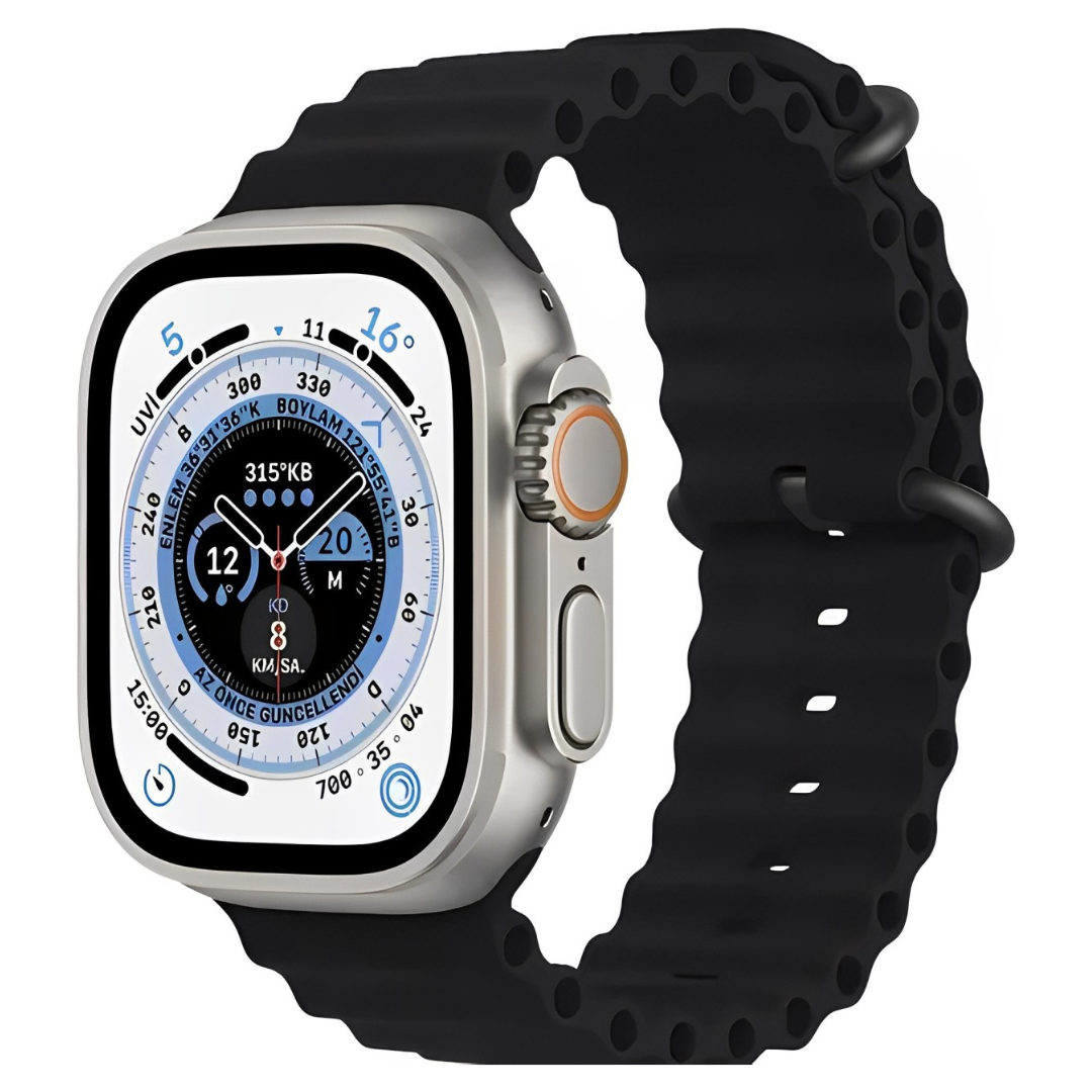 Smartwatch GS9 Ultra Mini 41mm 2 Pulseiras- Preto