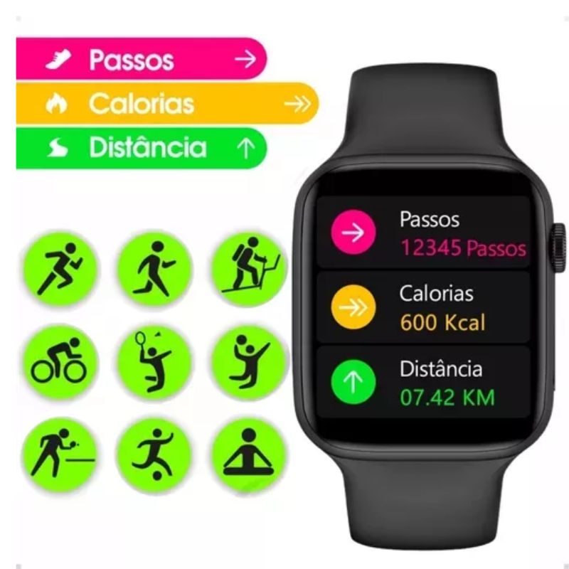 Relógio Smartwatch 8(Normal) Preto