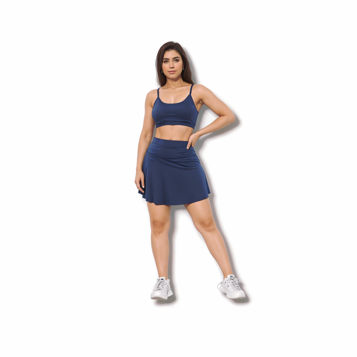 Conjunto Short Saia Rodado Academia